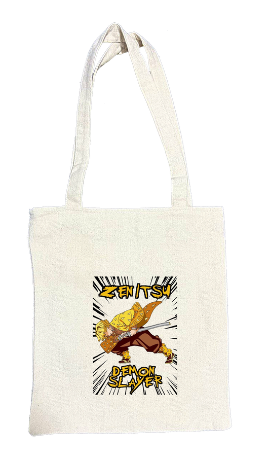 Anime Demon slayer nezuko tanjiro tote bag Beige 20