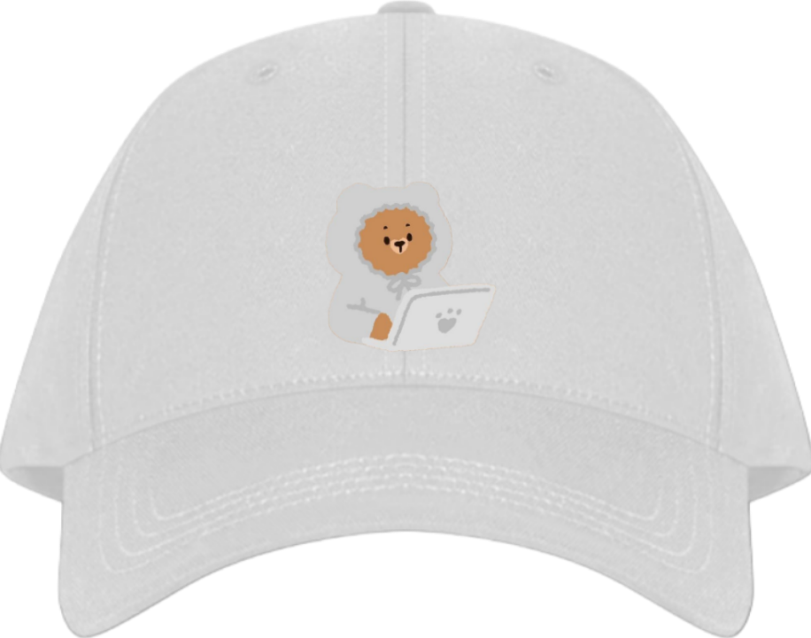 bear Baseball cap White  20
