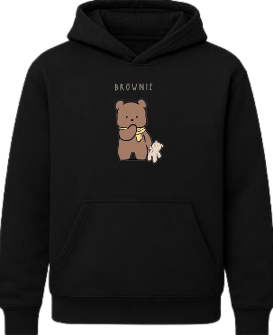 bear Oversize Hoodie Black 20