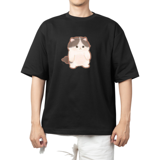 cat One Size t- shirt Black 20