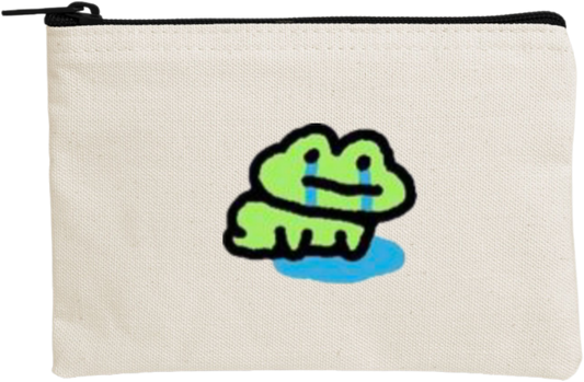Frog wallet pencil case Beige 20