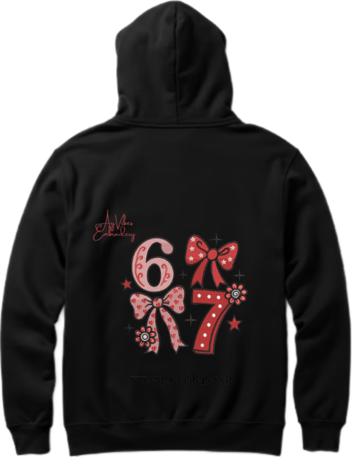 designs 67 Oversize Hoodie Black Back 20