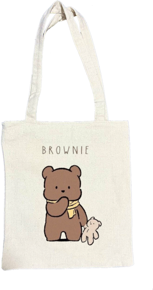 bear tote bag Beige 20