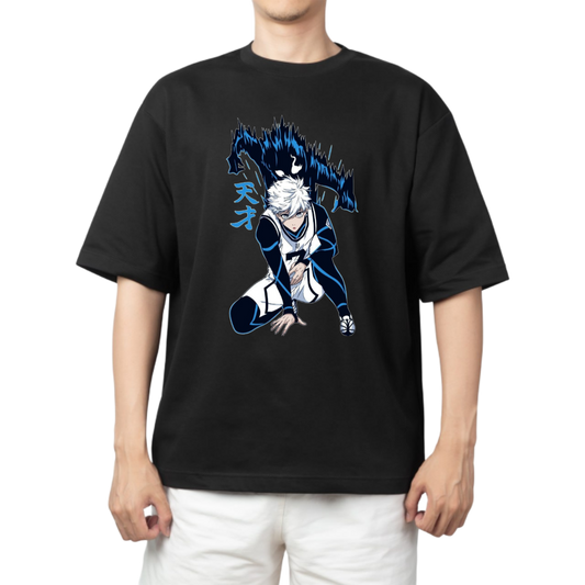 blue lock t- shirt One Size Black 38