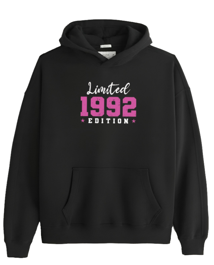age Oversize Hoodie Black 1992