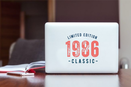 age Laptop Sticker 1986