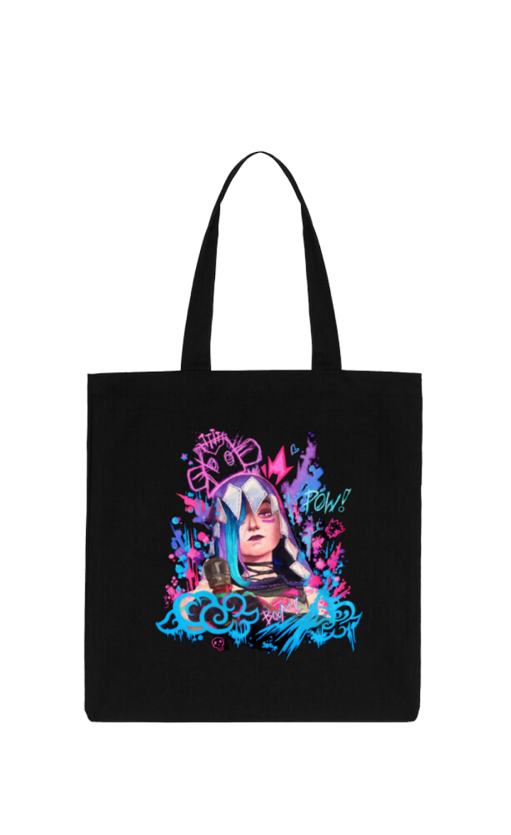 League of Legends Jinx tote bag Black 4