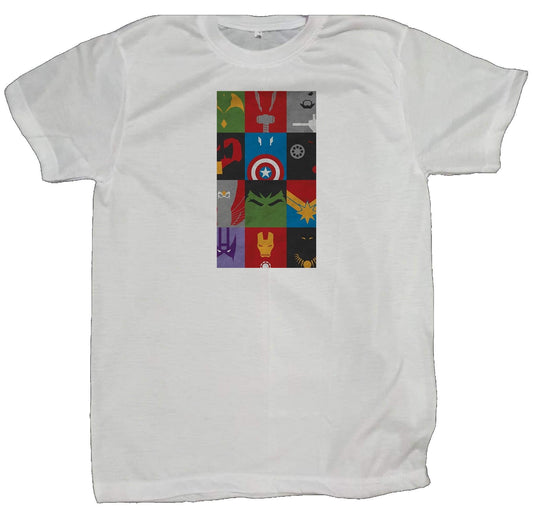 Marvel t- shirt fat White 20