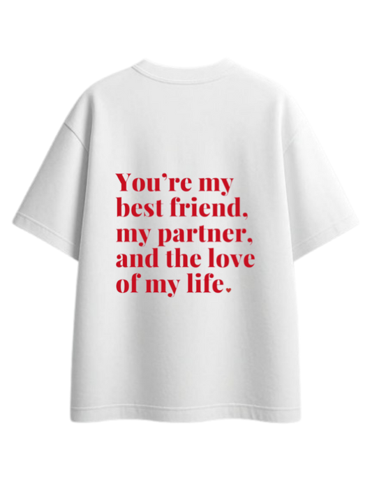 VaIentine coupIe t- shirt White Back 20