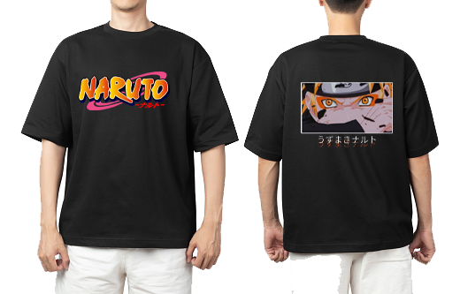 Naruto Shippuden t- shirt One Size Black Back 20