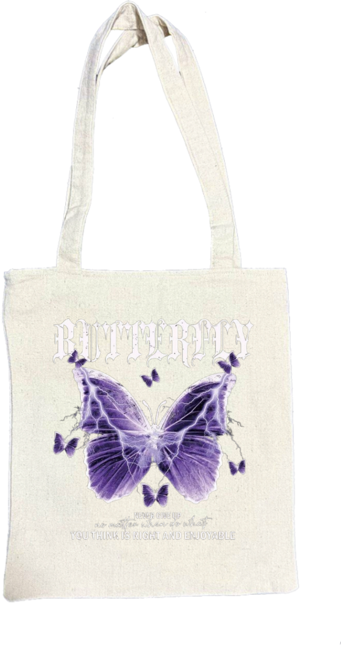 butterflies tote bag Beige 20