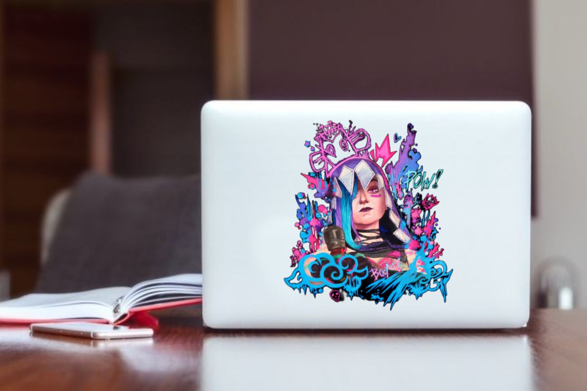 League of Legends Jinx Laptop Sticker 4