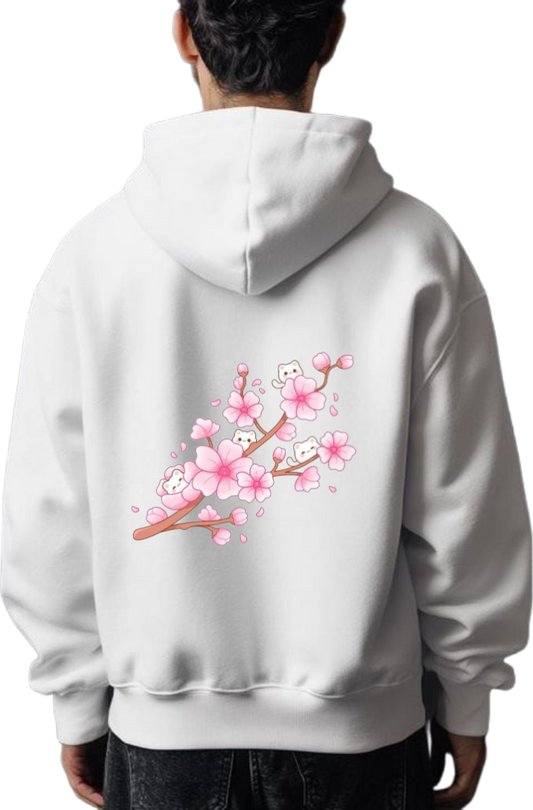 Pixelia One Size hoodie White Back 20