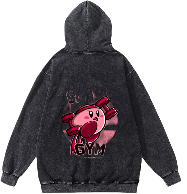 SMASH GYM One Size hoodie Washed Back 19