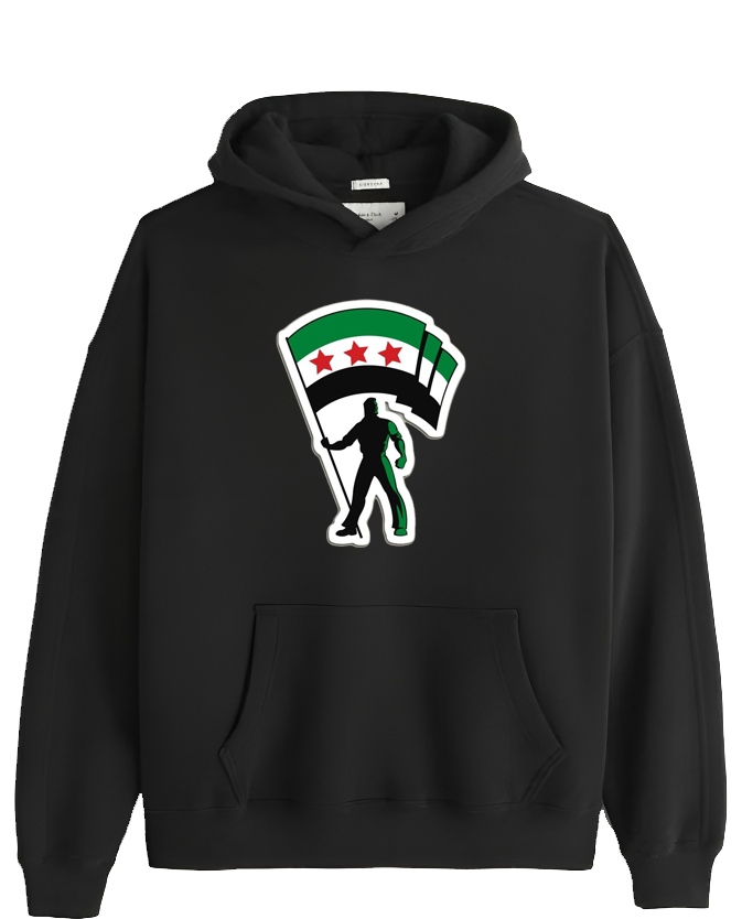 Syria One Size hoodie Black 20