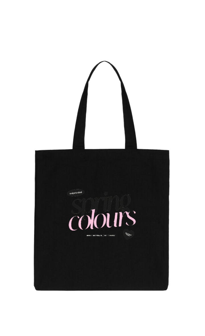 Spring colours tote bag Black 150