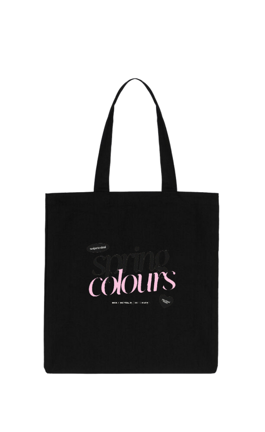 Spring colours tote bag Black 150