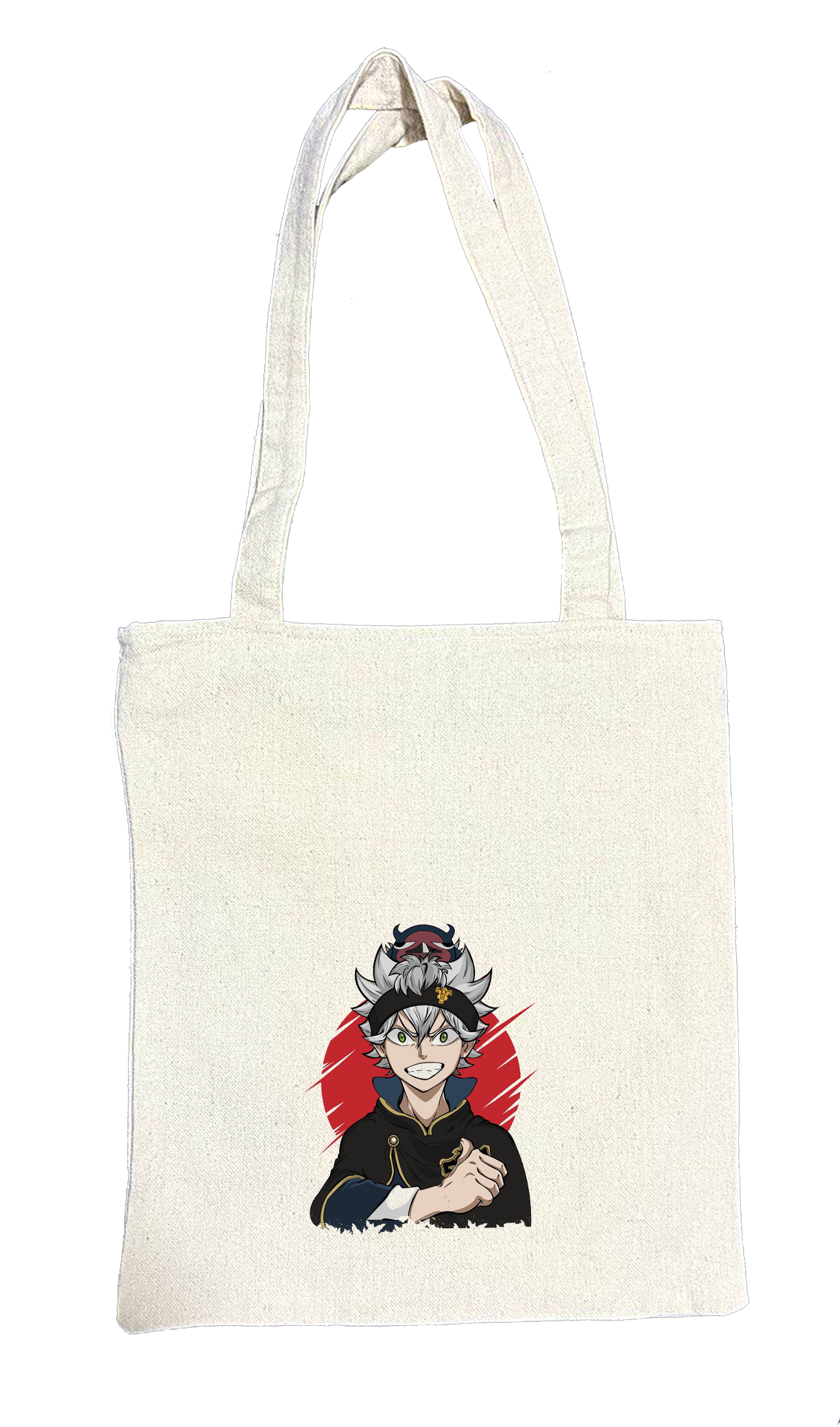 Black clover tote bag beige 10