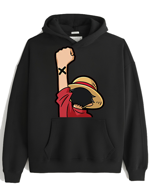 one piece One Size hoodie Black 20