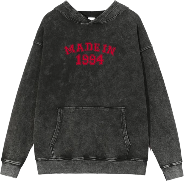 age Oversize  Hoodie Washed gray 1994
