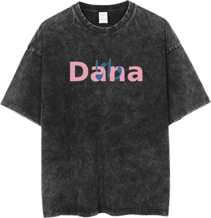 names t- shirt One Size Washed Dana 20