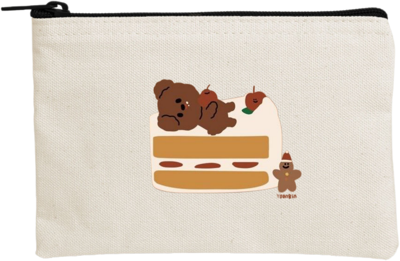 bear wallet pencil case Beige 20