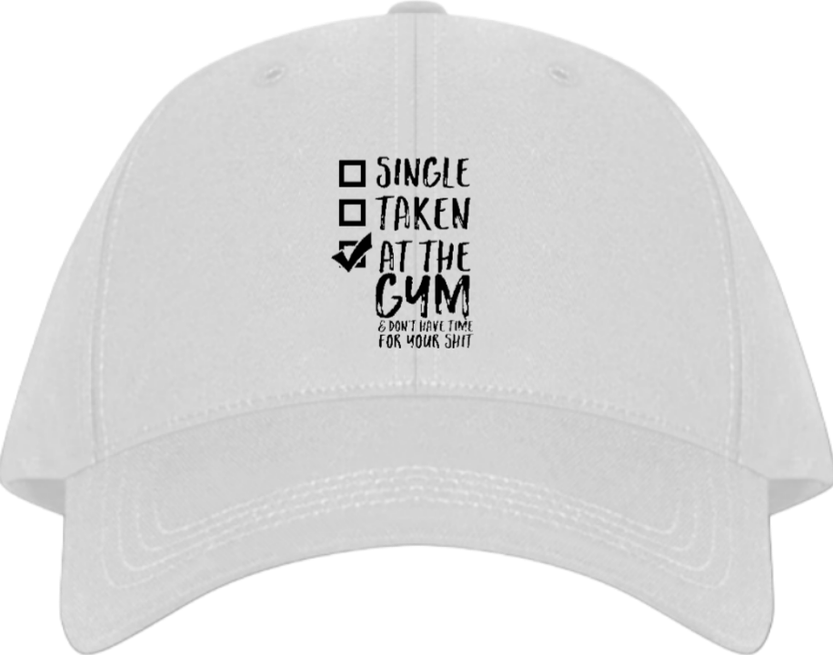 workout gym pilates Baseball cap White 20