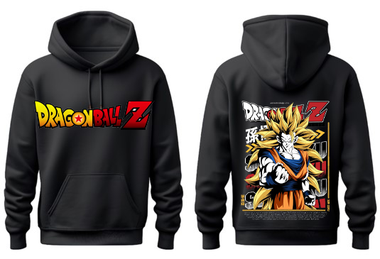 Dragon Ball One Size hoodie Black Back 20