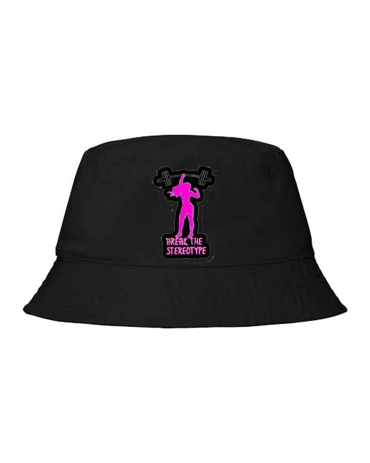 workout gym pilates Bucket hat Fishman hat cap Black 20