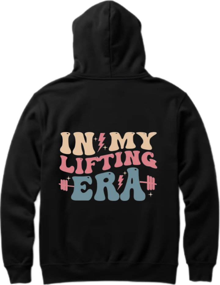 workout gym pilates Oversize Hoodie Black Back 20