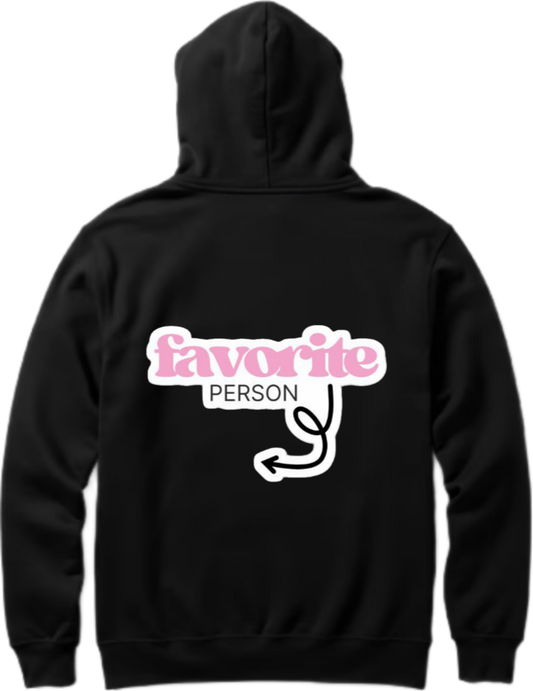 VaIentine coupIe Oversize Hoodie Black Back 20
