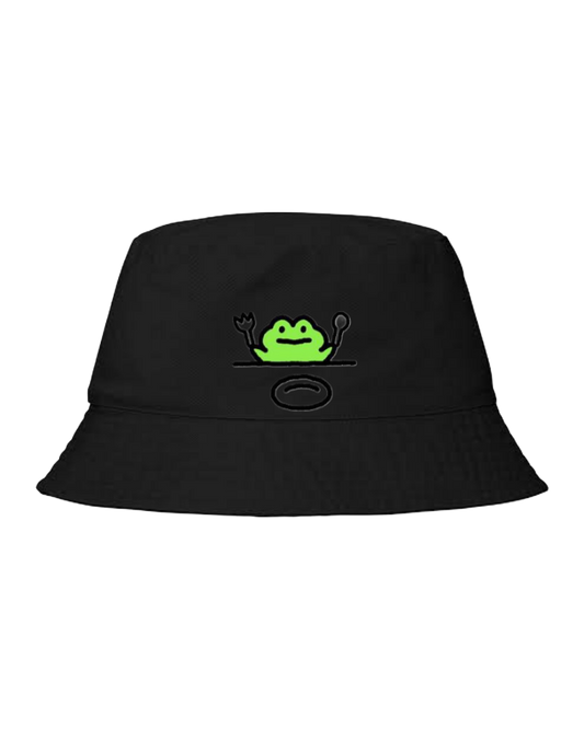 Frog Bucket hat Fishman hat cap Black 20