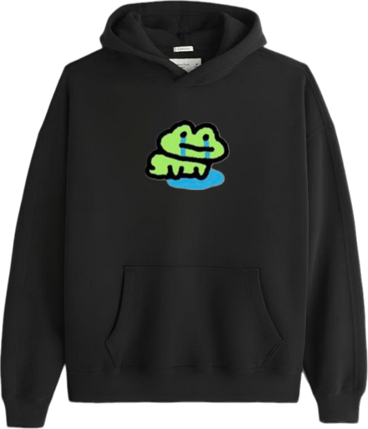 Frog Oversize Hoodie Black 20