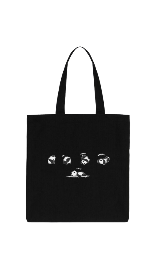 PANDA tote bag Black 20