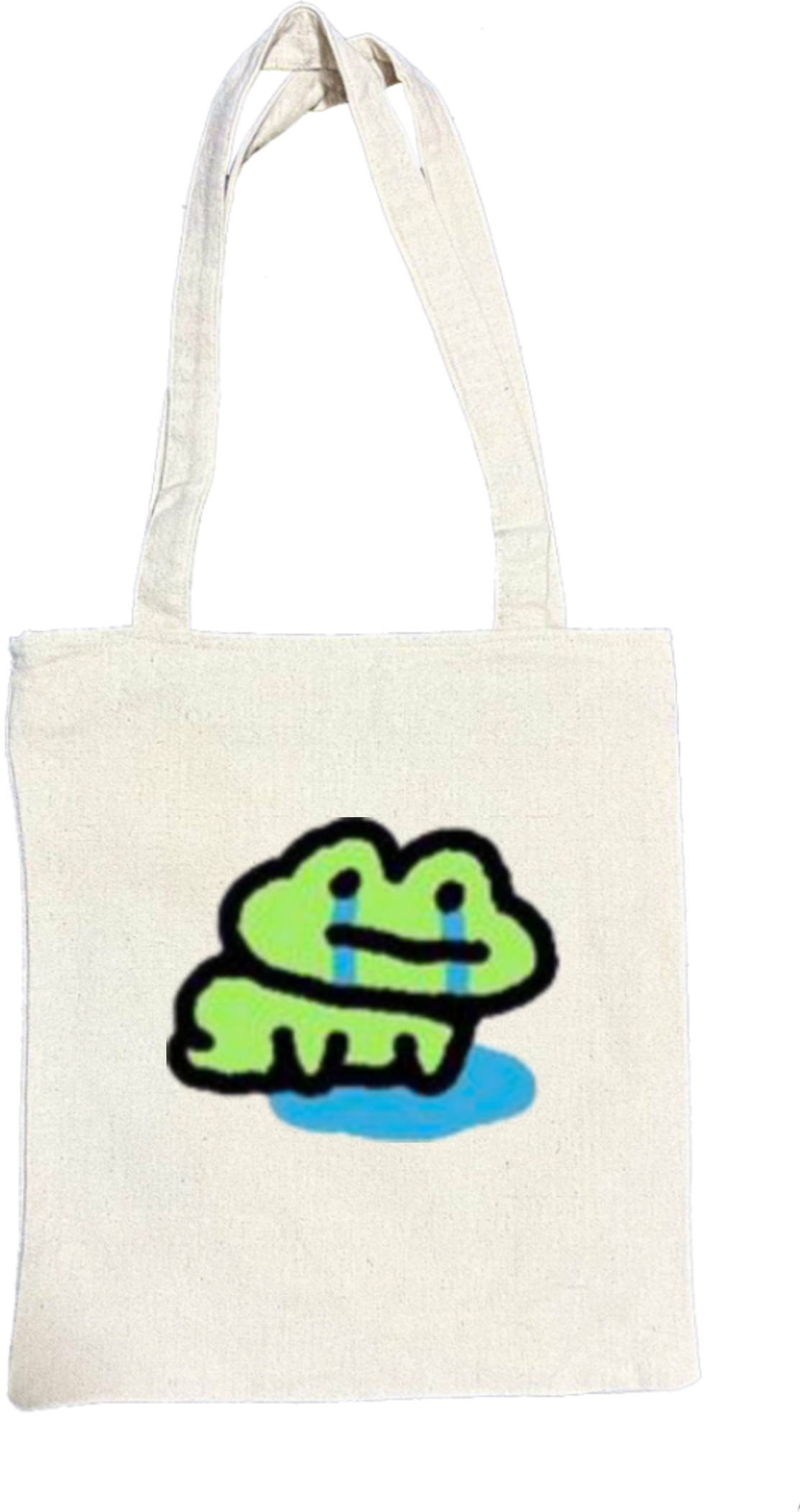 Frog tote bag beige 20