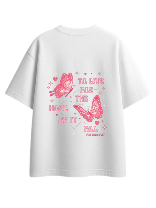 butterflies t- shirt White Back 20