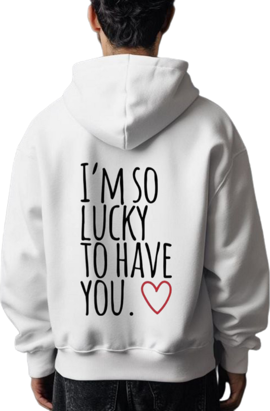 VaIentine coupIe Oversize Hoodie White Back 19
