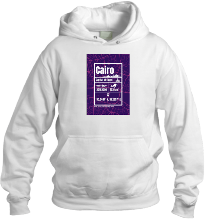 Egypt Over Size hoodie White 20