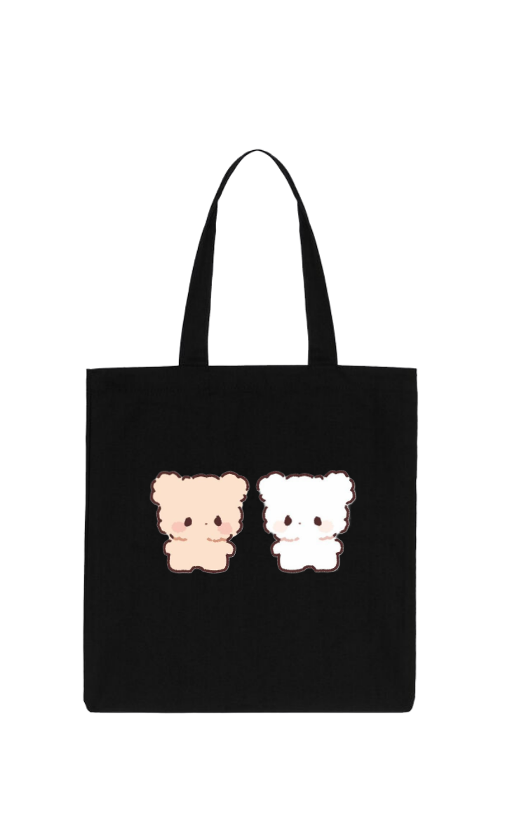bear tote bag Black 20