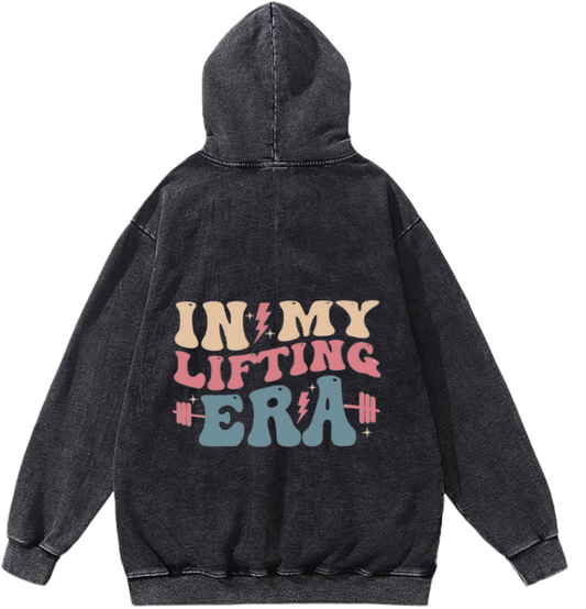 workout gym pilates Oversize Hoodie Washed Back 20