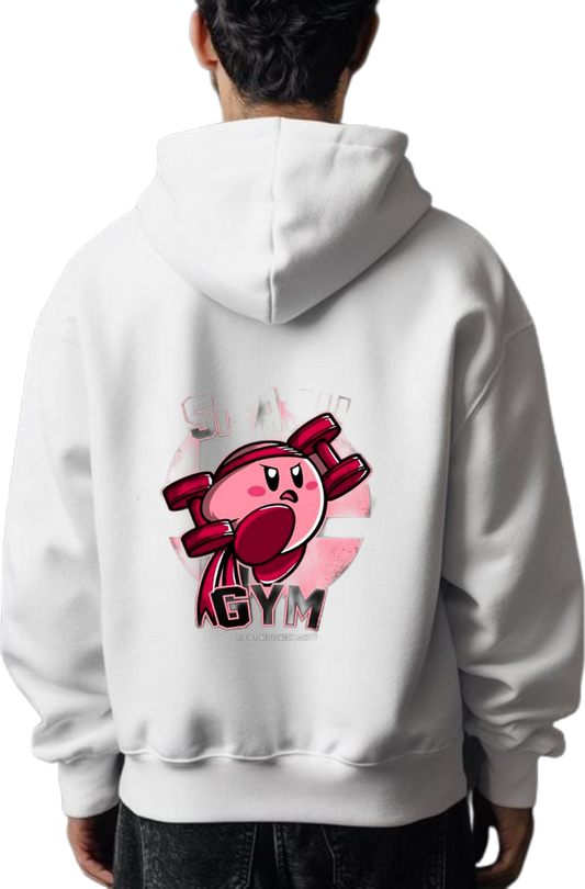 Smash Gym One Size hoodie White Back 19