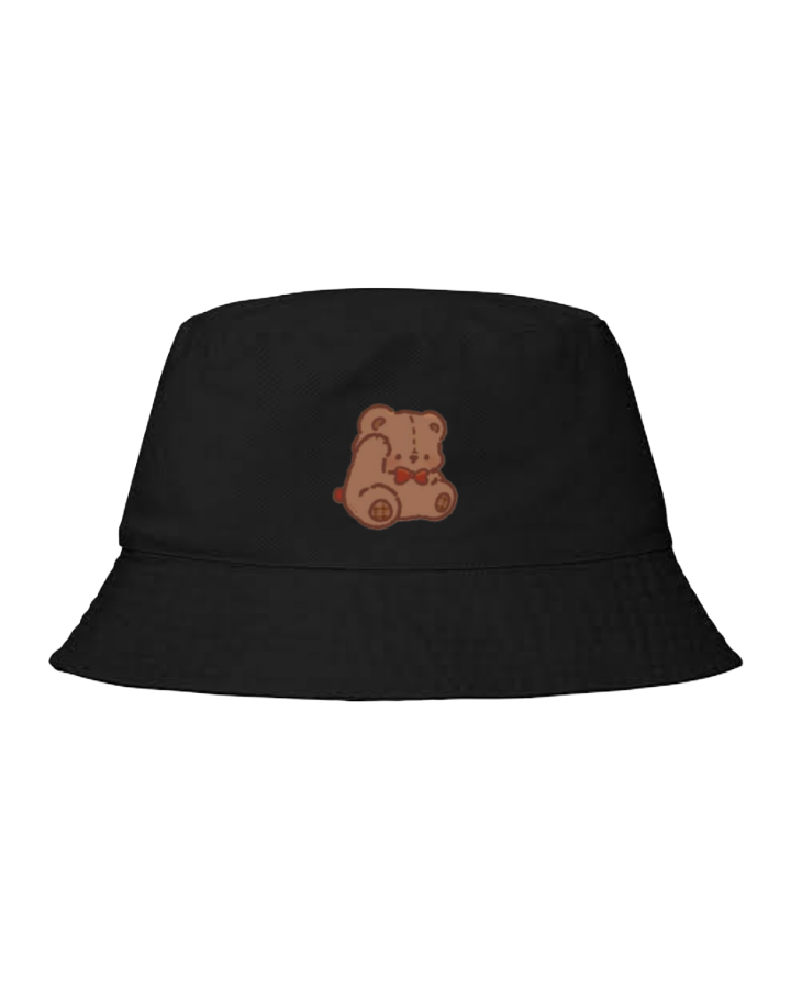 bear Bucket hat Fishman hat cap Black 20