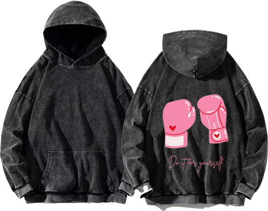 Do it for yourself One Size hoodie Washed Back 20