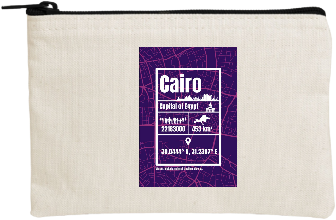 Egypt wallet pencil case Beige 20