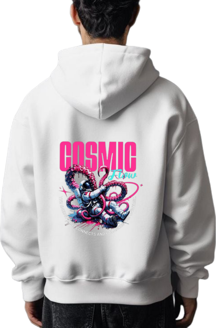 aliens Oversize Hoodie Back White 20