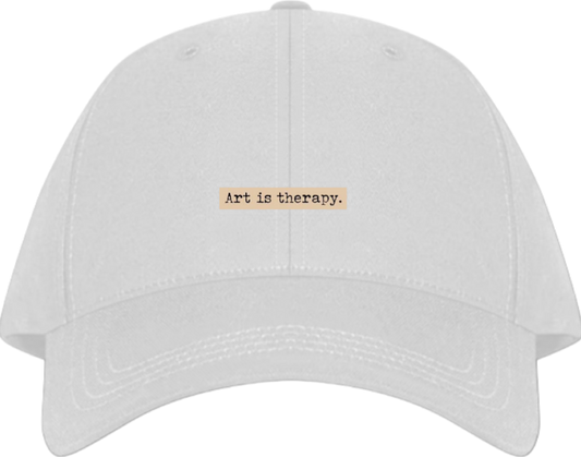 Art is therapy Baseball cap White 209