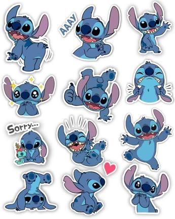 stitch stickers sheet 16