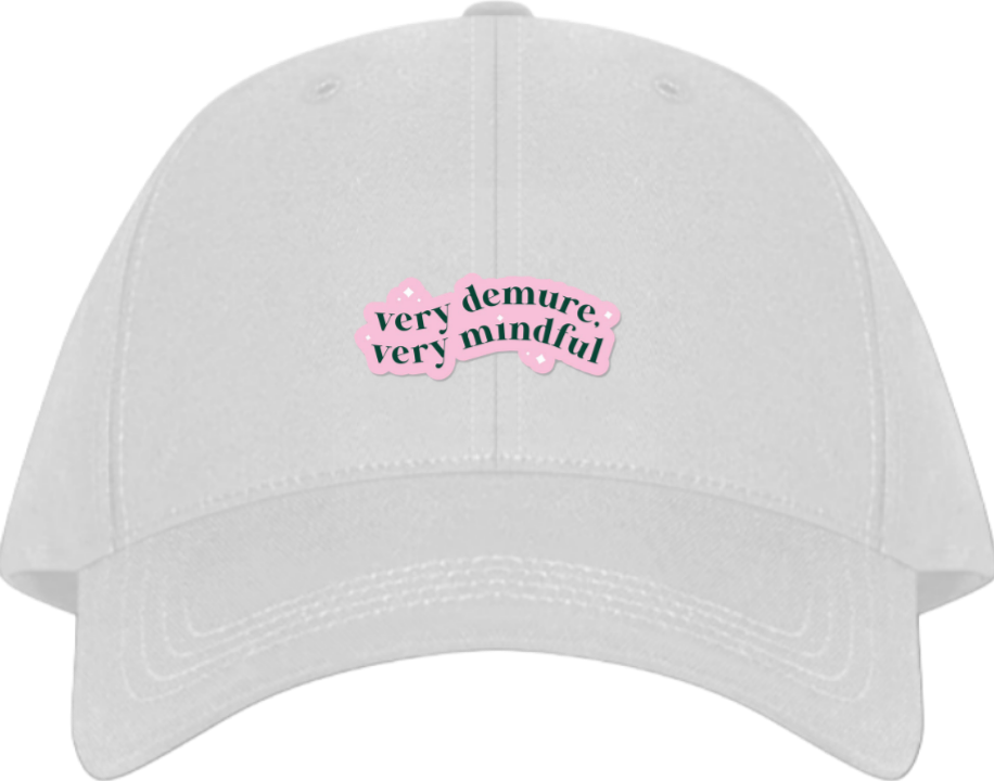 very demure, very mindful Baseball cap White 214