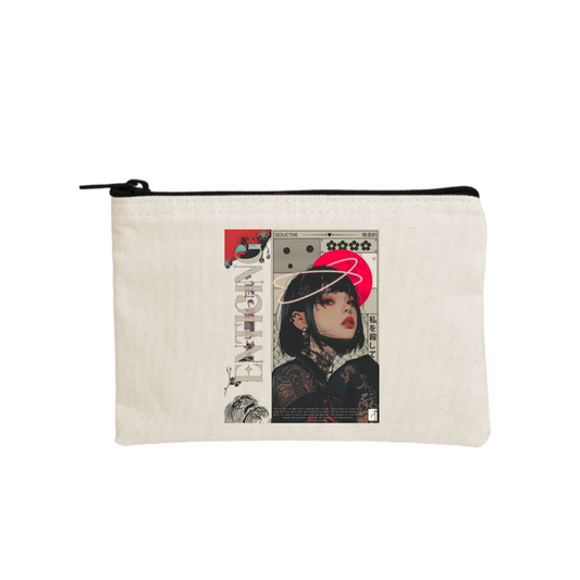 RANDOM ANIME GIRL wallet pencil case Beige 29