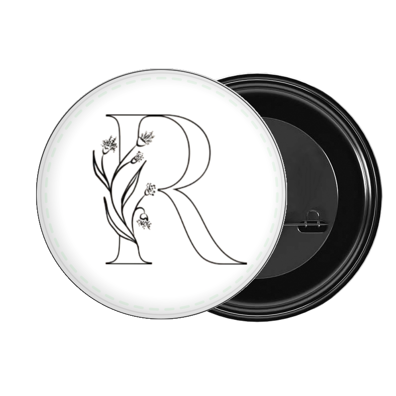 vector letter brooch R 21